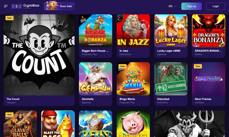 Обзор казино CryptoBoss